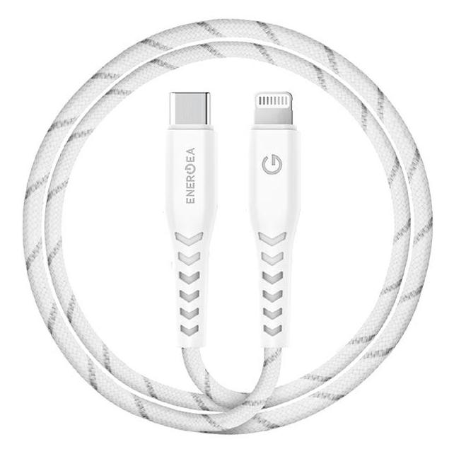 Energea kabel Nyloflex USB-C - Lightning C94 MFI 1.5m biały/white (1.50 m, USB 3.2 Gen 1) (CBL-NFCL-WHT150)