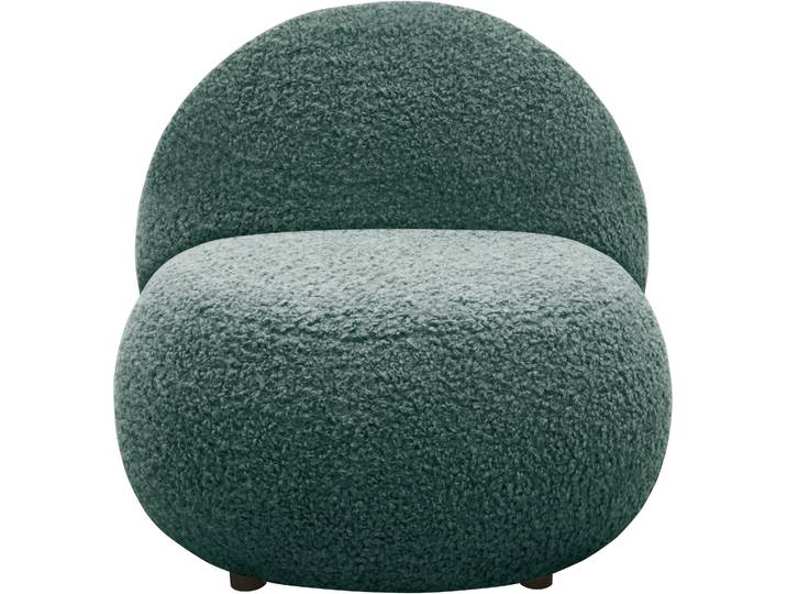 Sessel HOME AFFAIRE Mithras II Cocktailsessel, organische Formensprache, Solitär Sessel , blau (türkis), B:73cm H:76cm T:75cm, 100% Polyester, Sessel, Sessel, Bouclé oder Fellimitat; Lieferzeit nur ca. 2 Wochen