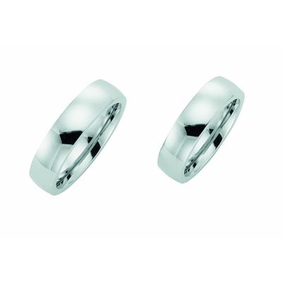 Partnerring ADELIA´S "Damen Edelstahl Freundschaftsring" Gr. 58, silber, Fingerringe, Damen, 58, Edelstahl, Edelstahlschmuck für Damen