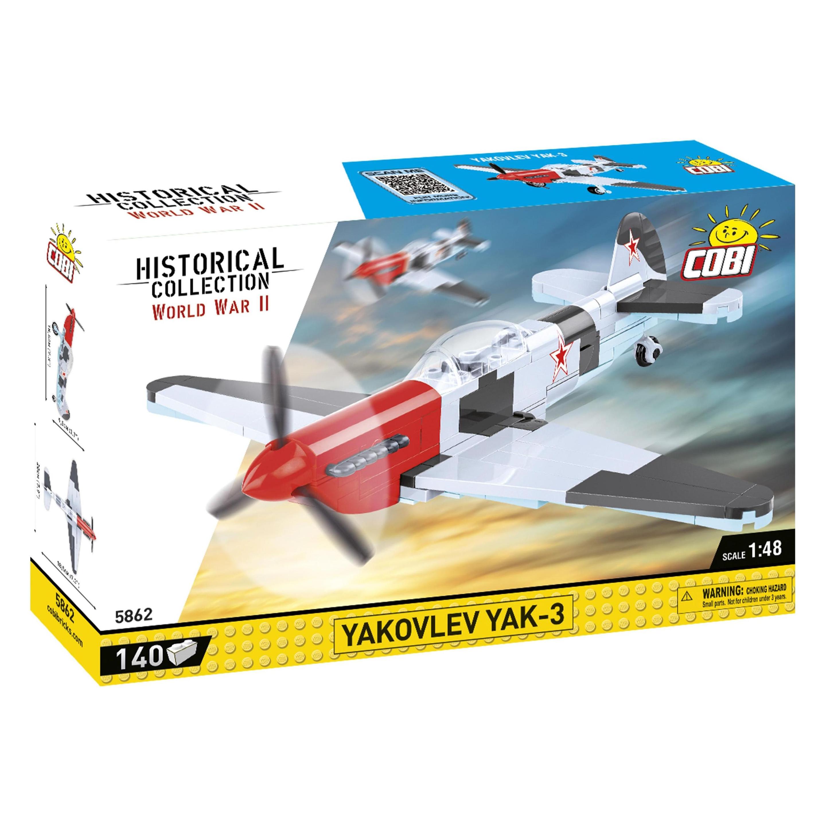 Cobi Historical Collection 5862 - YAKOVLEV YAK-3, Easy Planes (COBI-5862)