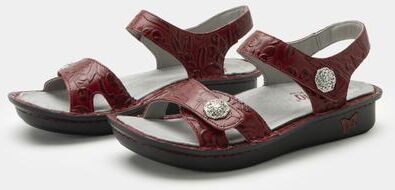Women's Vienna Sandal by Alegria in Red (Size 43 M)