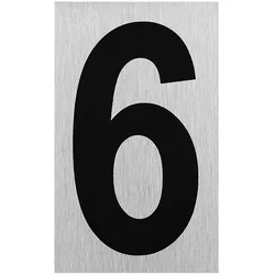 ProPlus SF_972103 Aluminium Türschild "6" 100x60mm Tür Schild