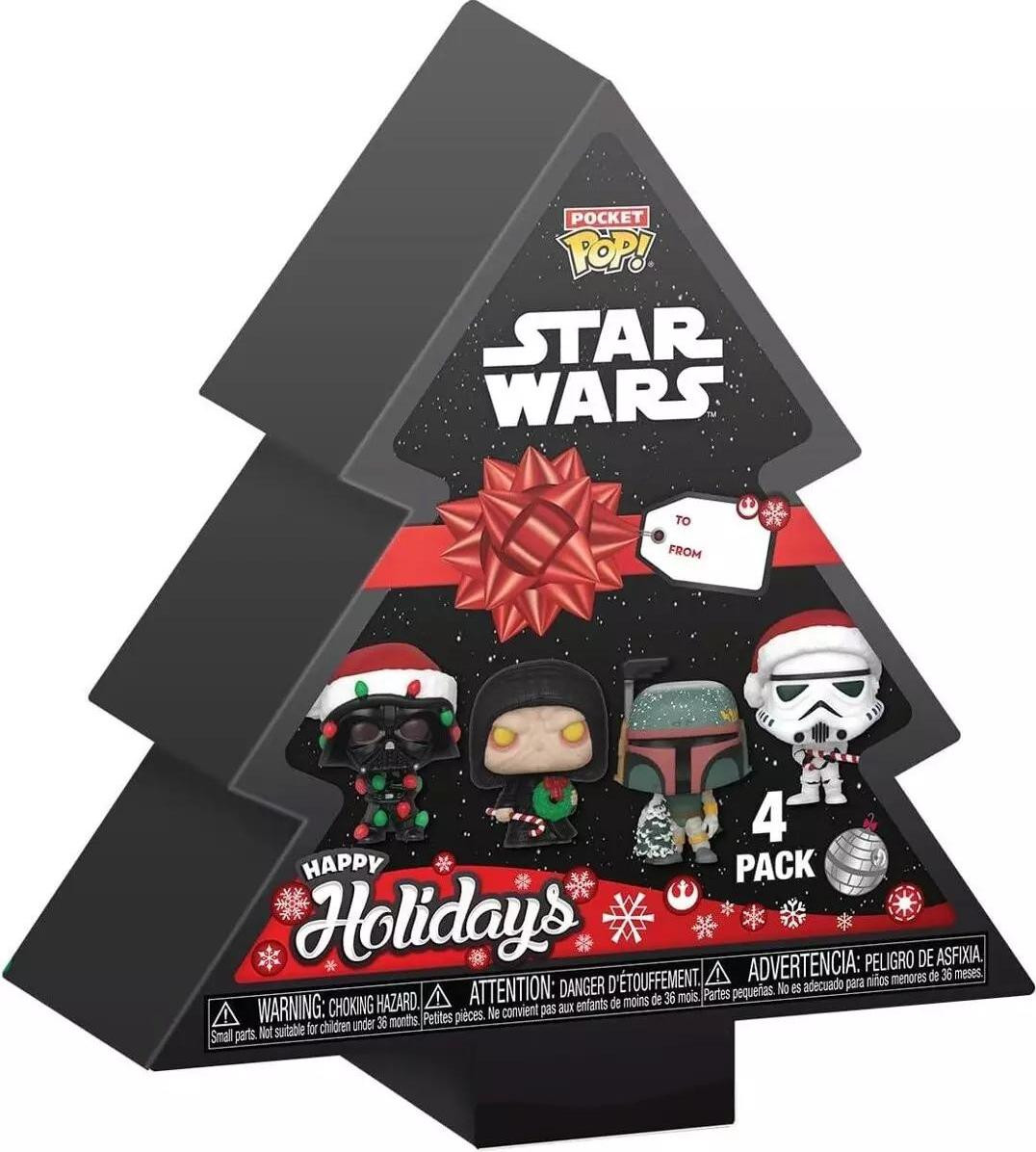 Funko Star Wars Holiday Tree 2024 Pocket POP! Vinyl set van 4 stuks