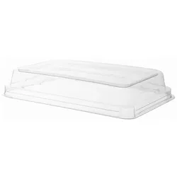 MONOUSO - Plastikdeckel kompostierbar PLA für Ökologische Verpackung 710,940 ml (200 Stück)