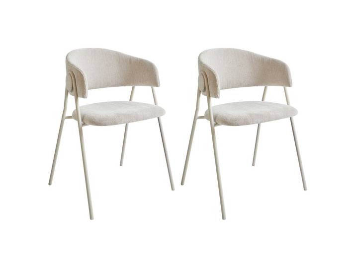 ESSZIMMERSTUHL 2er-Set Hellbeige Alanson