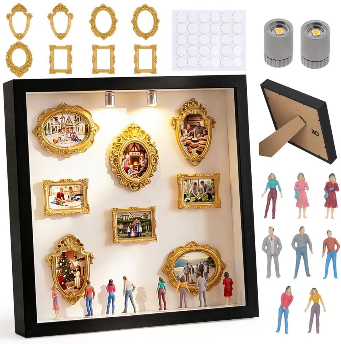 Omgoods DIY Mini Museum Fotolijst - 3D Schaduwdoos Set