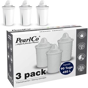 PearlCo PearlCo Filterkartusche Classic, für  Tischwasserfilter, 3 Stück