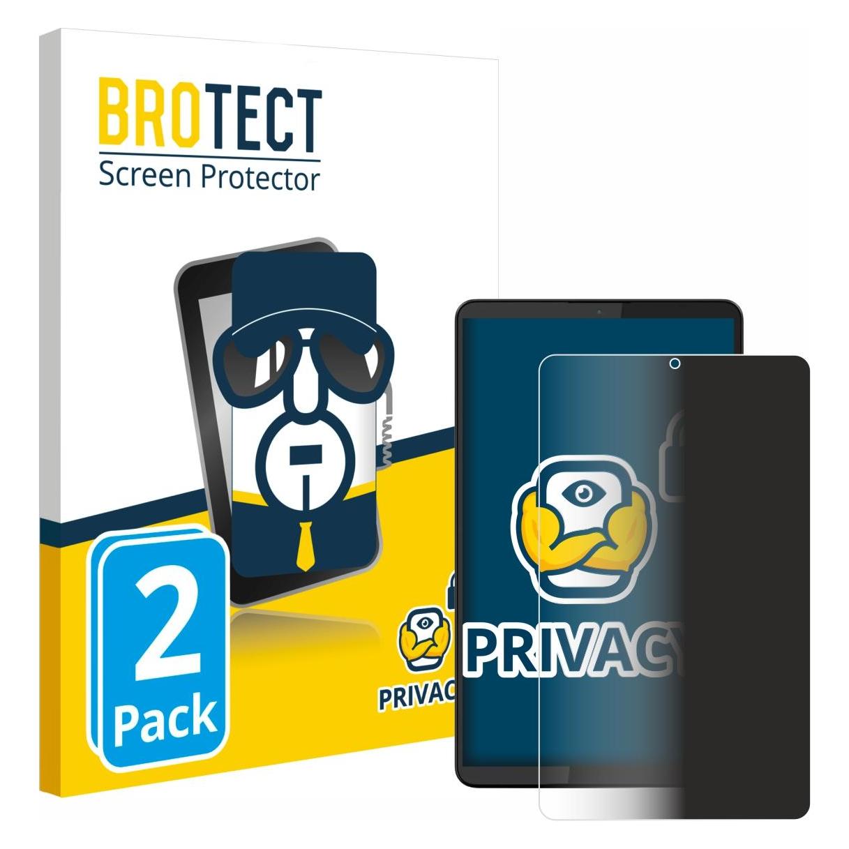 Brotect Sichtschutzfolie für Lenovo Tab One 8.7" Anti-Spy Privacy Folie Blaulicht-Schutz (2 Stk., Lenovo Tab One) (4360069)