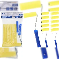 Malerset Farbrolle Farbwalze 12-tlg. 2 Roller 10 Walzen Maler Streichen Lack