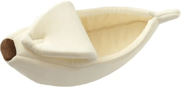 Inspire Picks Cute Banana Shape Cozy Cat Bed For Deep Winter Sleep green m
