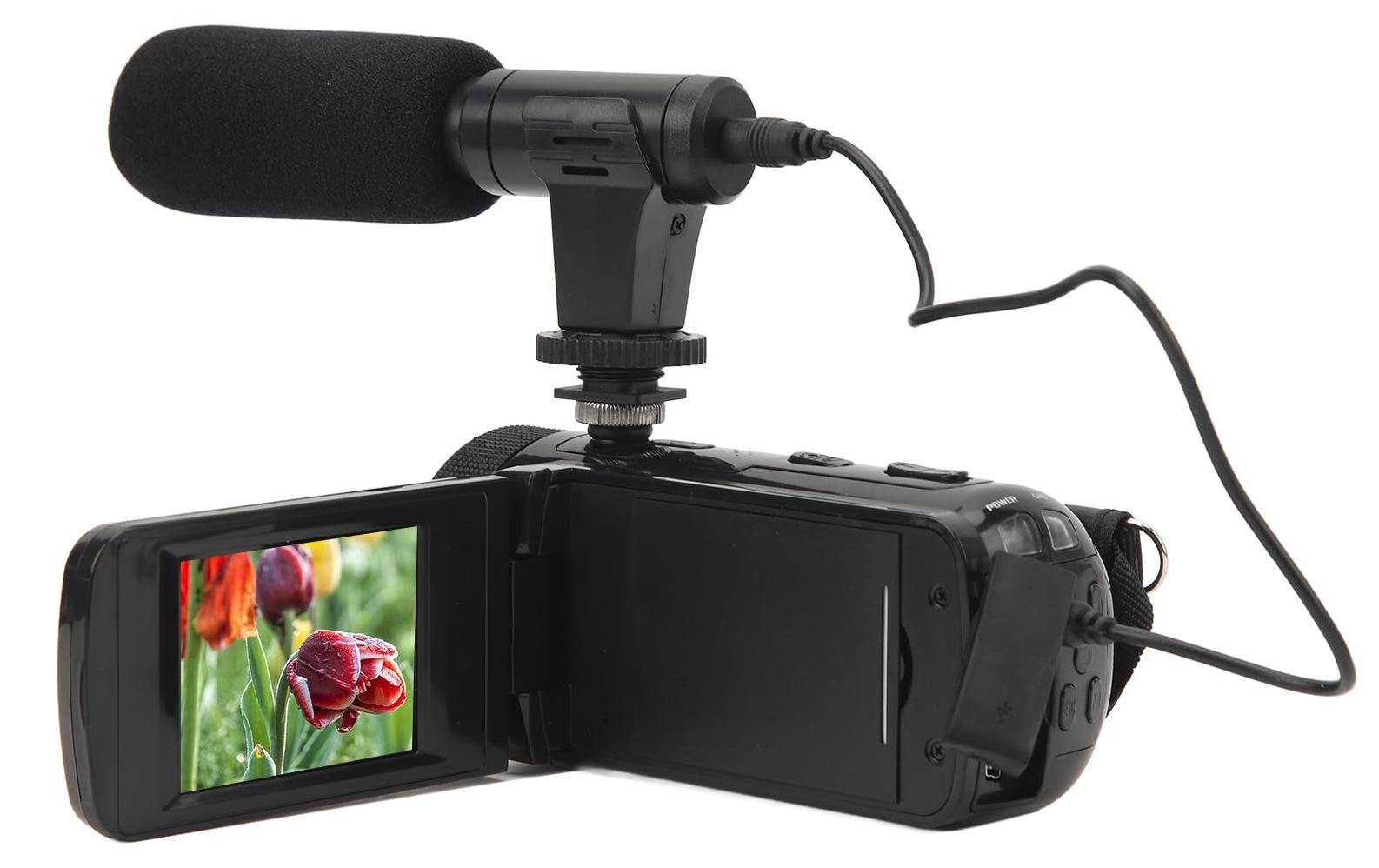 Selius HD 1080p 16MP Videocamera met microfoon voor vlogging