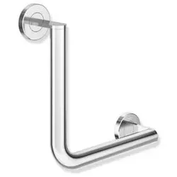 Hewi System 900 Winkelgriff 900.22.13040 Edelstahl verchromt, 255 x 255 mm, Ausführung rechts