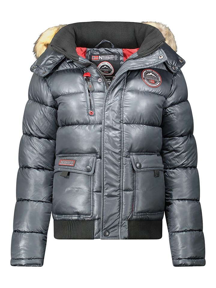 Geographical Norway Winterjacke "Bugs" in Dunkelgrau - XXL