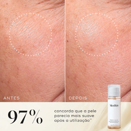 Medik8 Press & Glow Tónico Esfoliante Diário com PHA 30ml