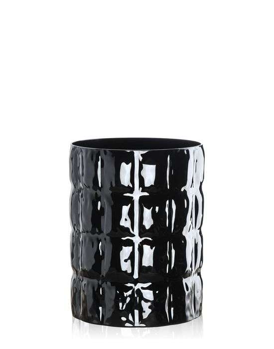 Kartell Matelassé Vase (schwarz glänzend) schwarz glänzend 01225E6