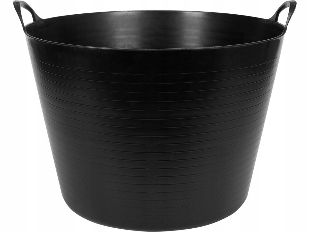 Flexibele Emmer 42L met Handvat - Zwart