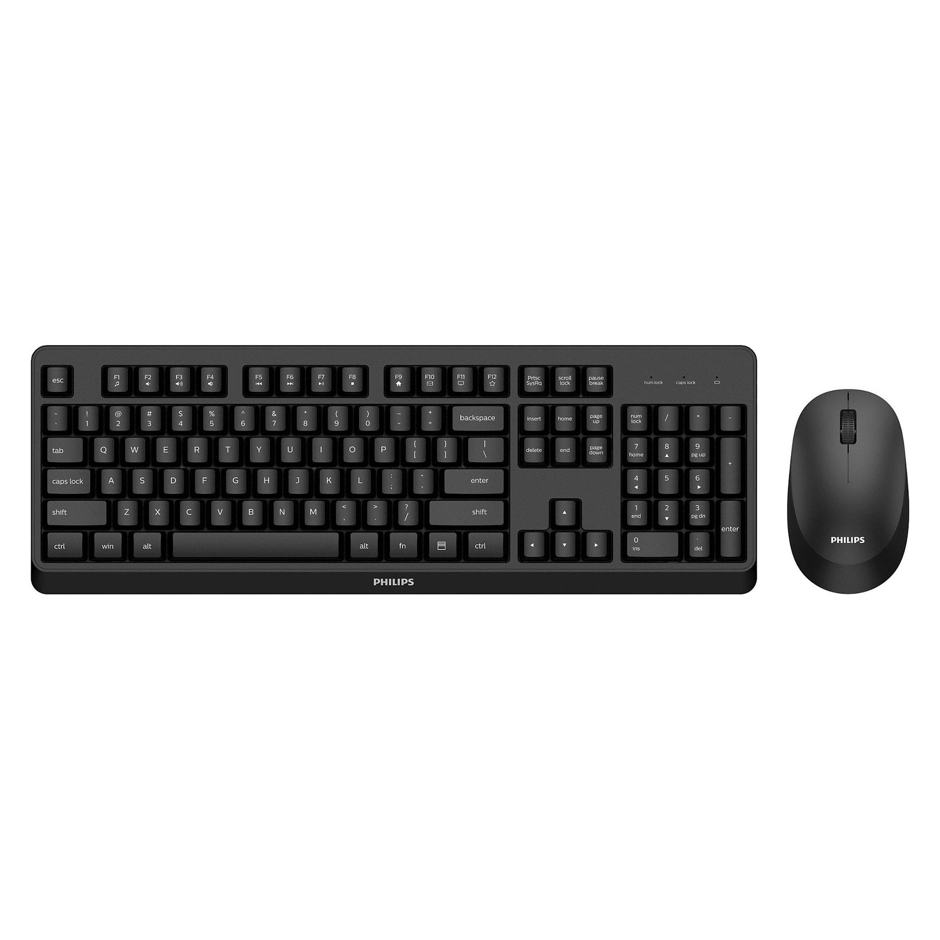 Philips 3000 series SPT6307BL/00 keyboard Mouse included RF Wireless Black (US, Kabellos) (SPT6307BL)
