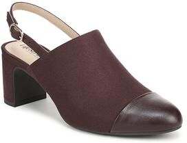 Women's Tessa Slingback Pump by LifeStride in Chocolate Plum (Size 6 M)