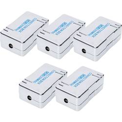 Digitus RJ45 Netzwerk Adapter CAT 6 Grau, Grau-Blau 5 St. DN-93903-5