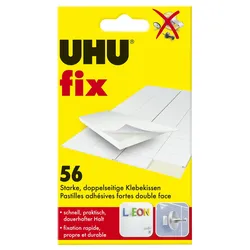 UHU doppelseitige Klebepads 1.2 cm  x 1.8 cm weiß