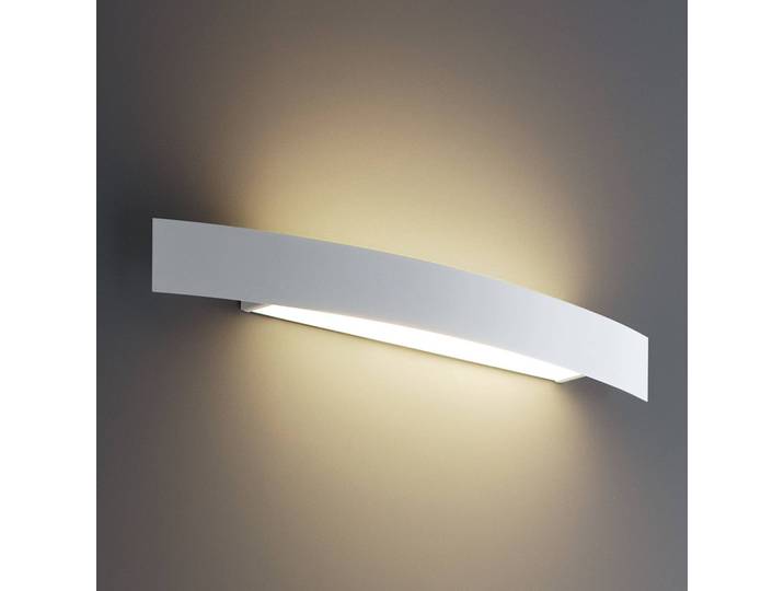Fontana Arte Designer Wandleuchte Riga, dimmbar, weiß / opal, für Wohn- / Esszimmer, Metall, Design