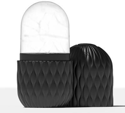 Uplift Essentials Ice Roller For Face And Eye Skin Care black