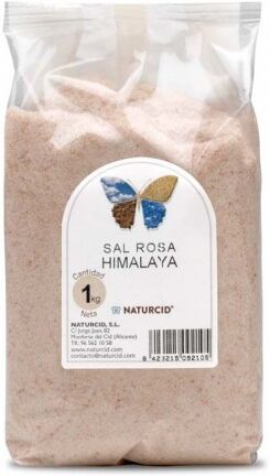 Naturcid Feines rosafarbenes Himalaya-Salz 1 Kg
