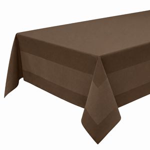 Gözze Tischdecke Pik-As, Mocca, 100 x 100 cm, rechteckig, aus 100% mercerisierter Baumwolle