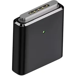 PowerGuard USB-C zu MagSafe 3 Adapter für MacBook Pro, Air, Schnittstellen Adapter, Schwarz, Silber