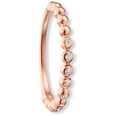 Diamantring ONE ELEMENT "0.04 ct Diamant Brillant Ring aus 585 Roségold" Gr. 56, rosa (rosé), Fingerringe, Damen, 56, 0,04 mit Diamant, Diamanten Gold Roségold 585, Diamanten, Gold, Roségold 585, Diamantring, Fein gearbeitet – edle Brillanz mit...