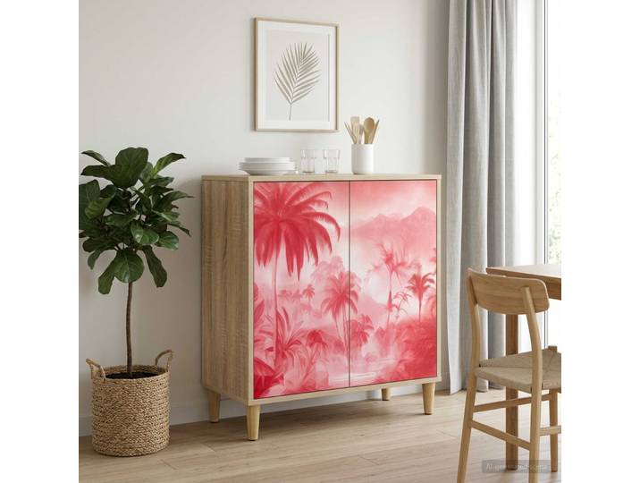 vidaXL Sideboard AACHEN Sonoma 69 x 33 x 75 cm Holzwerkstoff