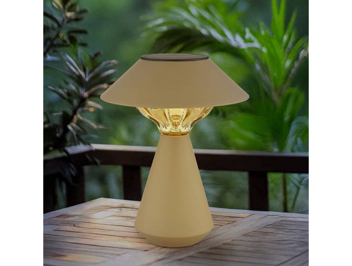Lampe solaire 36639S Ø 18cm Beige