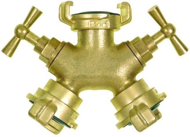 GEKA Valve deux voies MS avec valve R et raccord, emballage suspendu et raccord, emballage suspendu (34.3335.9)