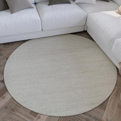 Wollteppich WECON HOME "Hamptons SIXTEEN", beige (elfenbein), H:10mm Ø:200cm, Schurwolle, Teppiche, Schurwolle, Kurzflor, Wohnzimmer, Schlafzimmer, elegant, meliert