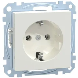 Merten MEG2301-0619 SCHUKO-Steckdose, Steckklemmen, polarweiß, System M MEG23010619