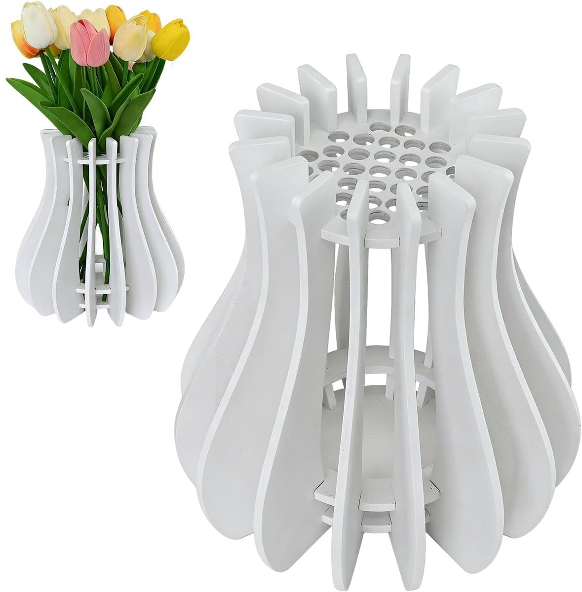 Omgoods - Houten 3D Bloemenvaas Puzzel voor volwassenen