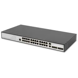 Digitus 24-Port Gigabit Switch, 19 Zoll, Managed, 2 Uplinks