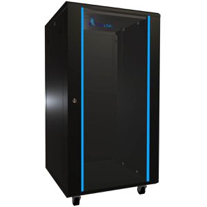 Extralink Netzwerkschrank Standard, EX.14381, 19 Zoll, Standschrank, 600 kg, 600 x 1100 x 600 mm, schwarz, 22 HE