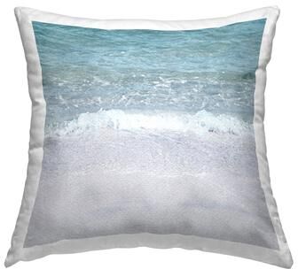 Stupell Foamy Sea Waves Beach Printed Throw Pillow by LSR Design Studio