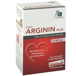 Avitale ARGININ Plus mit Vitamin B1 30X5.9 g Pulver