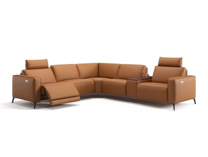 Leder Ecksofa BARLETTA Wohnlandschaft Eckcouch