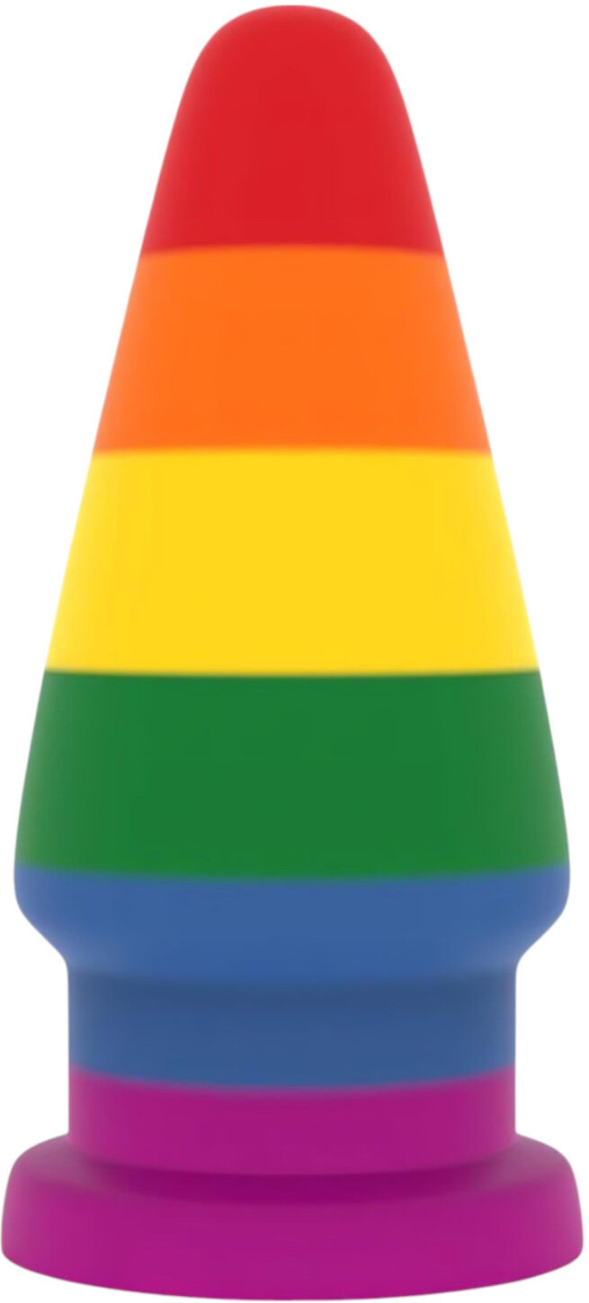 Lovetoy Prider - anal dilator plug - 15 cm (rainbow)