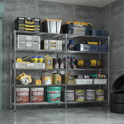 4-Tier Steel Height -Adjustable Storage Rack Heavy Duty Shelving Unit