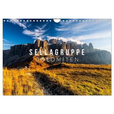 Sellagruppe. Dolomiten (Wandkalender 2027 DIN A4 quer), CALVENDO Monatskalender
