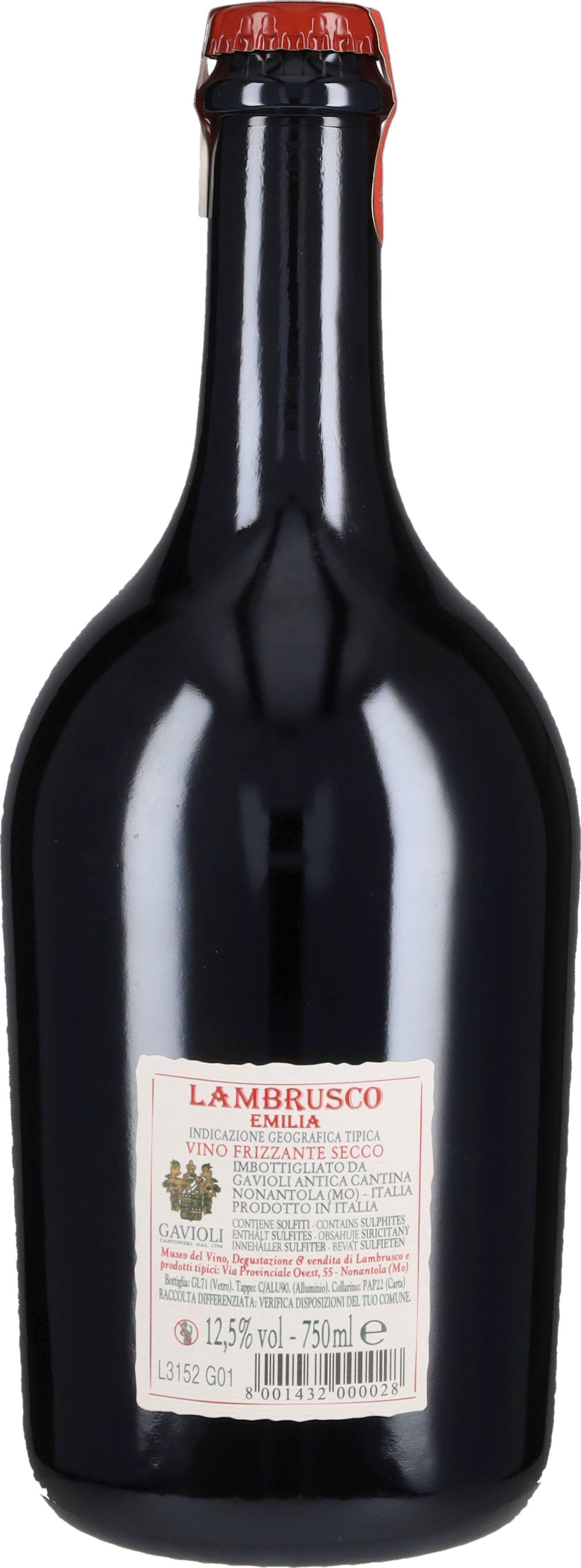 Lambrusco 'Rifermentazione Ancestrale' Gavioli 2024