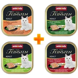 animonda Vom Feinsten Adult 100g Schale Mixpaket 3 Katzennassfutter