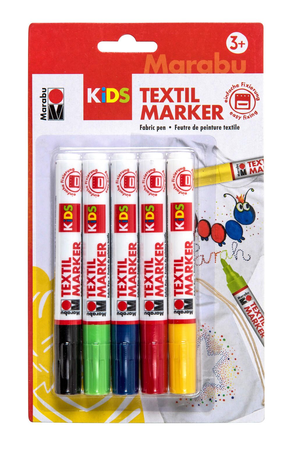 Marabu KiDS Textilmarker 3.0 mm Mehrfarbig 0314000000001