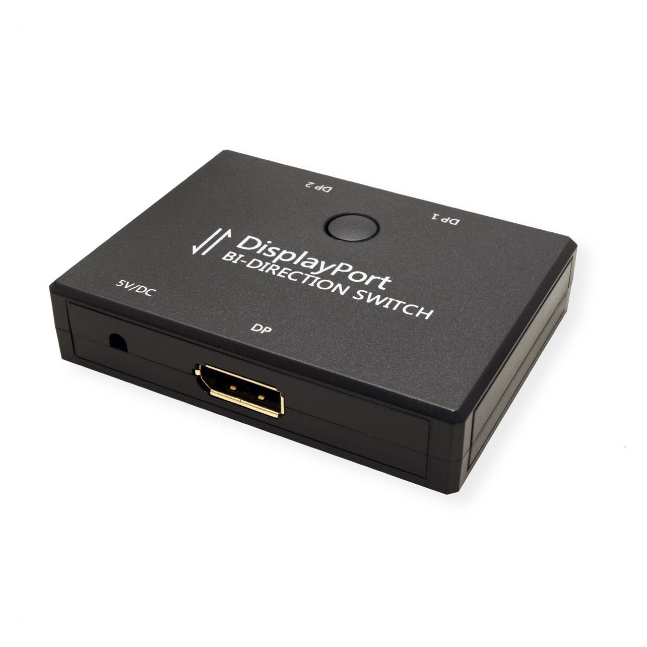 Value 4K DisplayPort Switch, 2fach, bidirektional (14.99.3587)