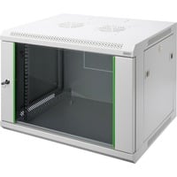 Wandgehäuse Dynamic Basic 12 HE, IT-Schrank hellgrau, 12 Höheneinheiten