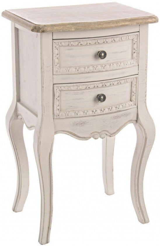 giordanoshop Comodino 2 Cassetti Clarisse in Legno...